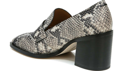 Franco Sarto Sarto Renato Block Heel Pump Roccia Snake Print Leather