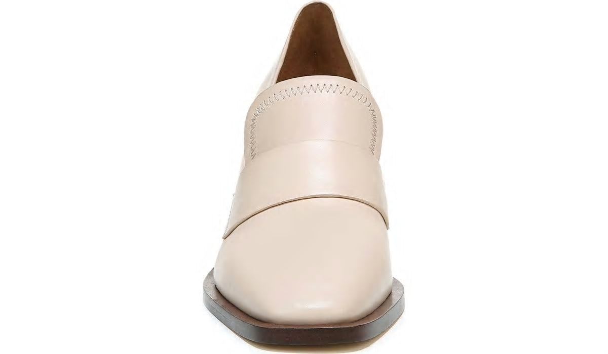 Franco Sarto Sarto Renato Block Heel Pump Bone Leather