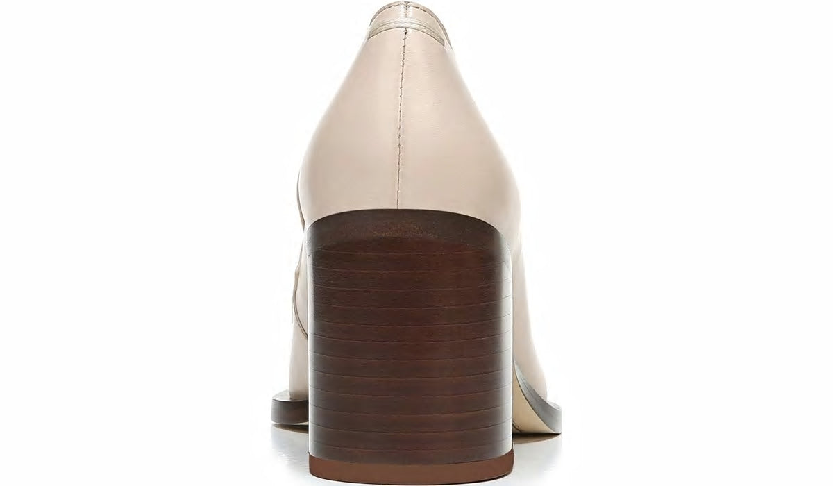 Franco Sarto Sarto Renato Block Heel Pump Bone Leather