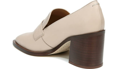 Franco Sarto Sarto Renato Block Heel Pump Bone Leather