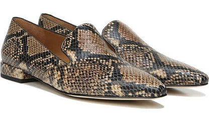 Franco Sarto Sarto Parma 2 Flat Beige Snake Print Leather