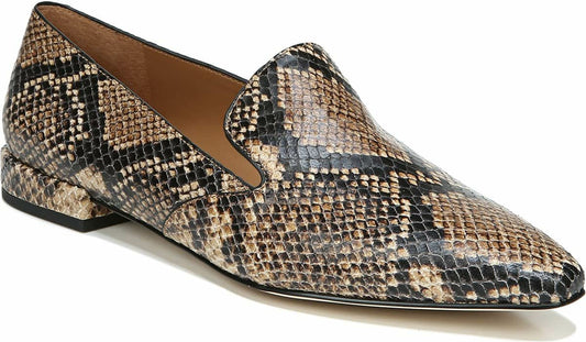 Franco Sarto Sarto Parma 2 Flat Beige Snake Print Leather