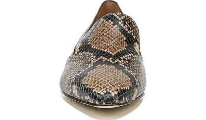 Franco Sarto Sarto Parma 2 Flat Beige Snake Print Leather