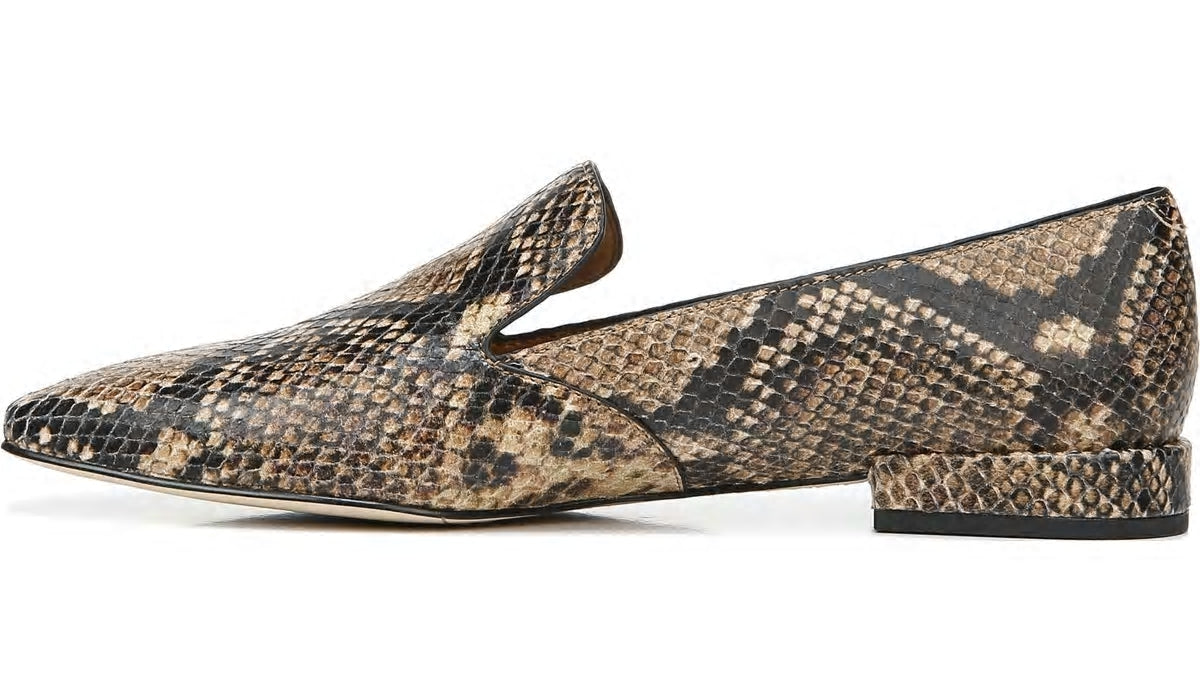 Franco Sarto Sarto Parma 2 Flat Beige Snake Print Leather