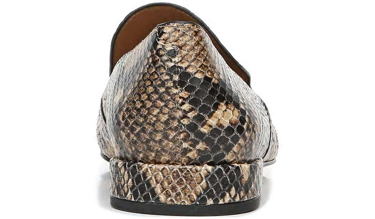 Franco Sarto Sarto Parma 2 Flat Beige Snake Print Leather