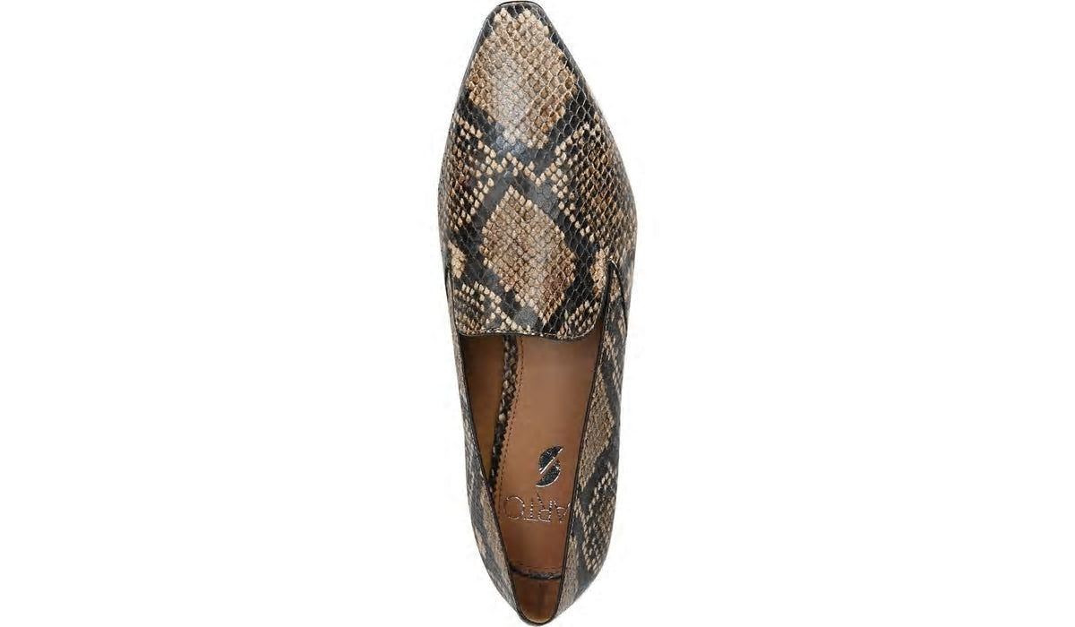 Franco Sarto Sarto Parma 2 Flat Beige Snake Print Leather