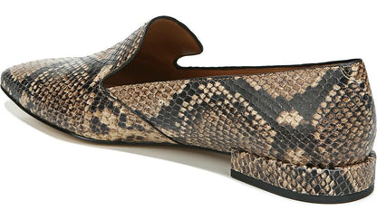 Franco Sarto Sarto Parma 2 Flat Beige Snake Print Leather