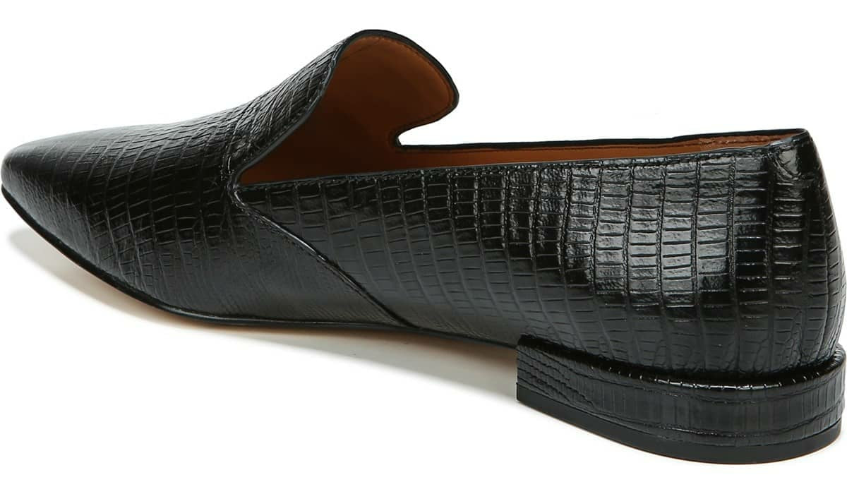 Franco Sarto Sarto Parma 2 Flat Black Snake Print Leather