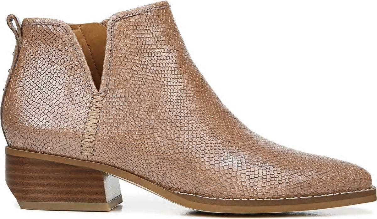Franco Sarto Sarto Asti Ankle Boot Taupe Snake Print Leather