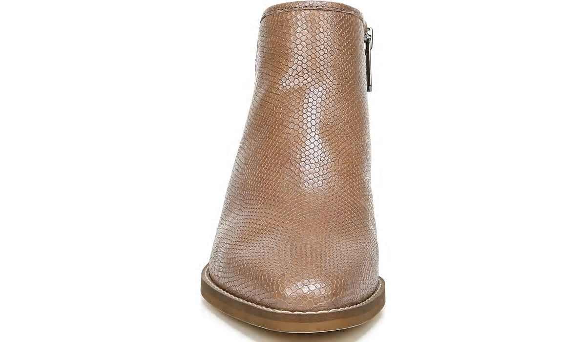 Franco Sarto Sarto Asti Ankle Boot Taupe Snake Print Leather