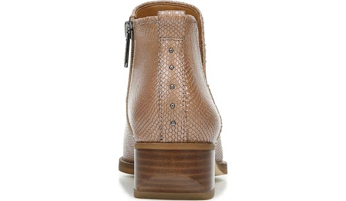 Franco Sarto Sarto Asti Ankle Boot Taupe Snake Print Leather