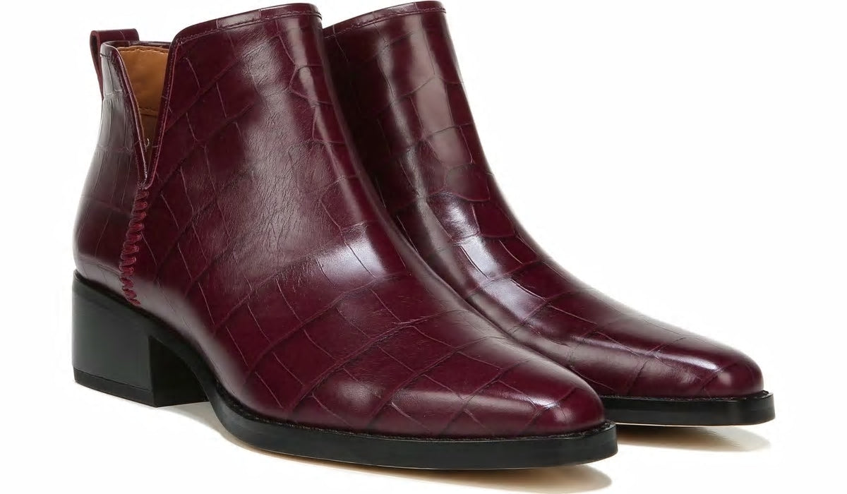 Franco Sarto Sarto Asti Ankle Boot Mulberry Leather