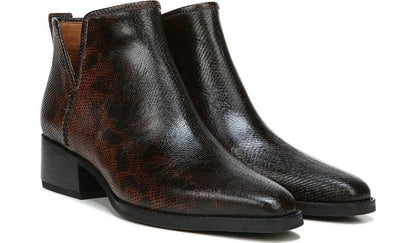 Franco Sarto Sarto Asti Ankle Boot Espresso Snake Print Leather