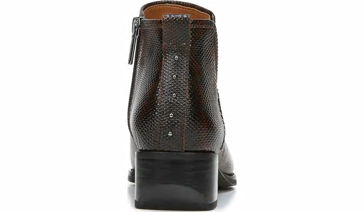 Franco Sarto Sarto Asti Ankle Boot Espresso Snake Print Leather