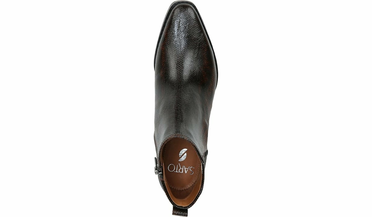 Franco Sarto Sarto Asti Ankle Boot Espresso Snake Print Leather