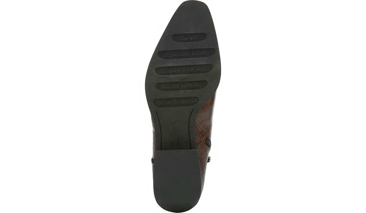 Franco Sarto Sarto Asti Ankle Boot Espresso Snake Print Leather
