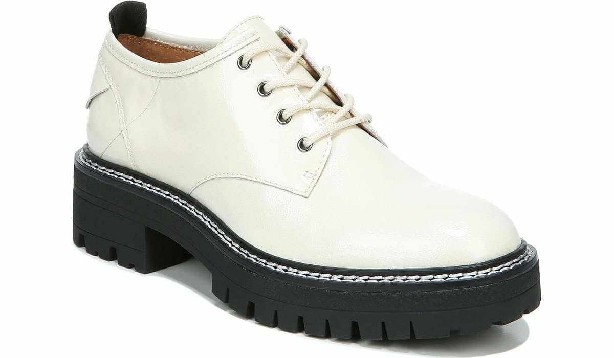 Franco Sarto Sarto Florita Platform Oxford Bianco Leather