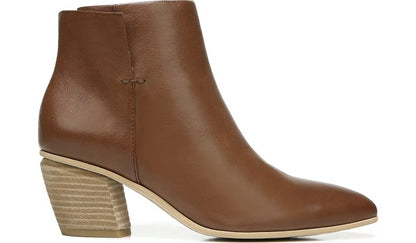Franco Sarto Sarto Kinga Block Heel Bootie Walnut Leather
