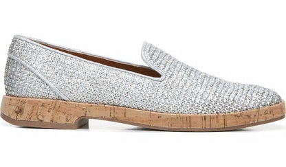 Franco Sarto Sarto Clarissa Loafer Silver Raffia