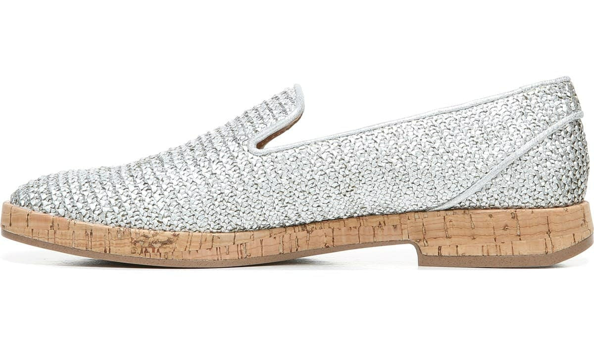 Franco Sarto Sarto Clarissa Loafer Silver Raffia