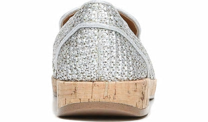 Franco Sarto Sarto Clarissa Loafer Silver Raffia