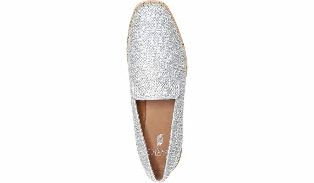 Franco Sarto Sarto Clarissa Loafer Silver Raffia