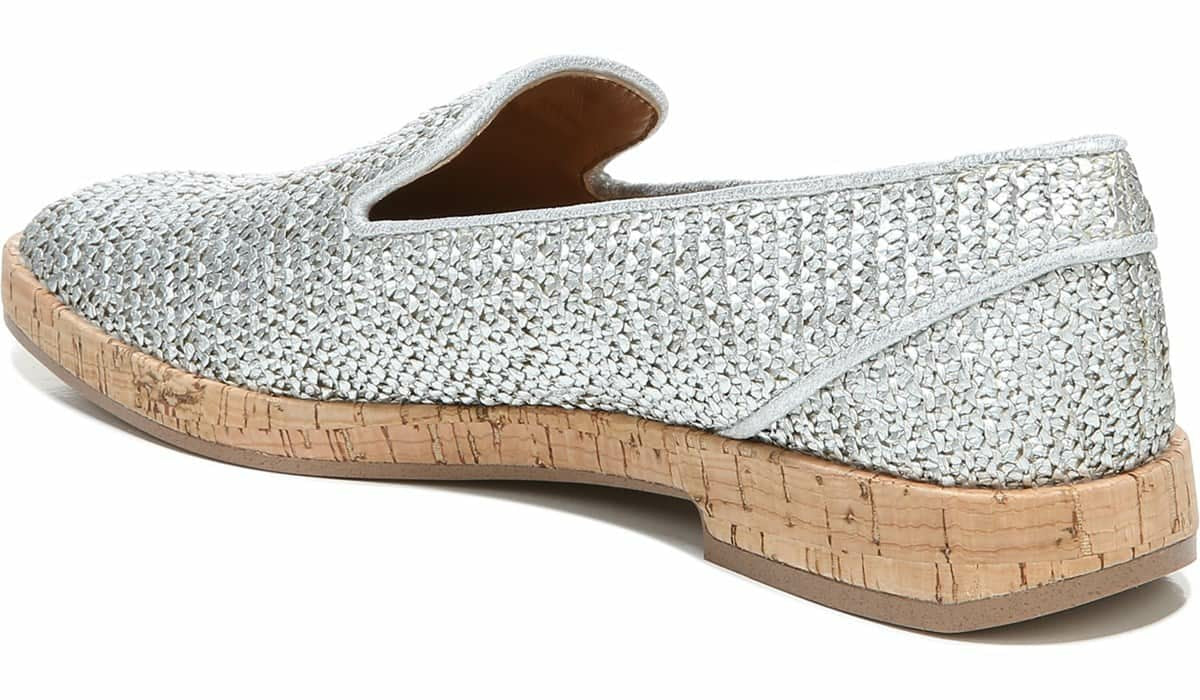 Franco Sarto Sarto Clarissa Loafer Silver Raffia