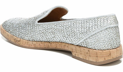 Franco Sarto Sarto Clarissa Loafer Silver Raffia