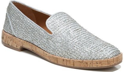 Franco Sarto Sarto Clarissa Loafer Silver Raffia