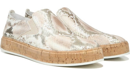 Franco Sarto Sarto Daine Slip On Sneaker Dusty Rose Snake Leather