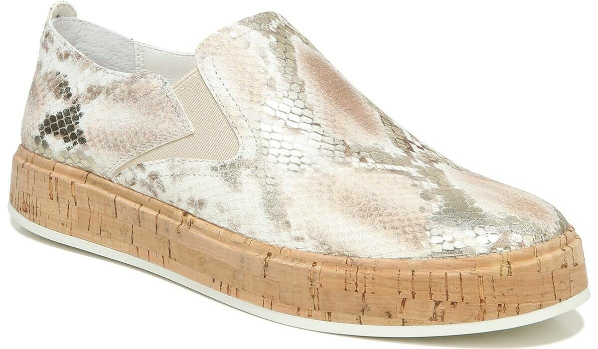 Franco Sarto Sarto Daine Slip On Sneaker Dusty Rose Snake Leather