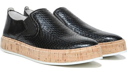 Franco Sarto Daine 2 Slip On Sneaker Black Snake Leather