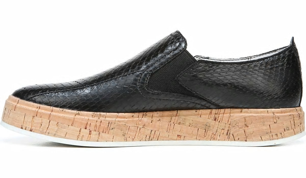 Franco Sarto Daine 2 Slip On Sneaker Black Snake Leather