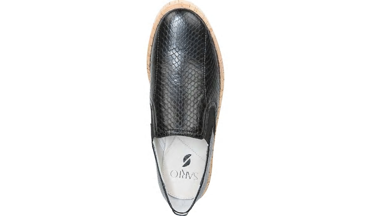 Franco Sarto Daine 2 Slip On Sneaker Black Snake Leather