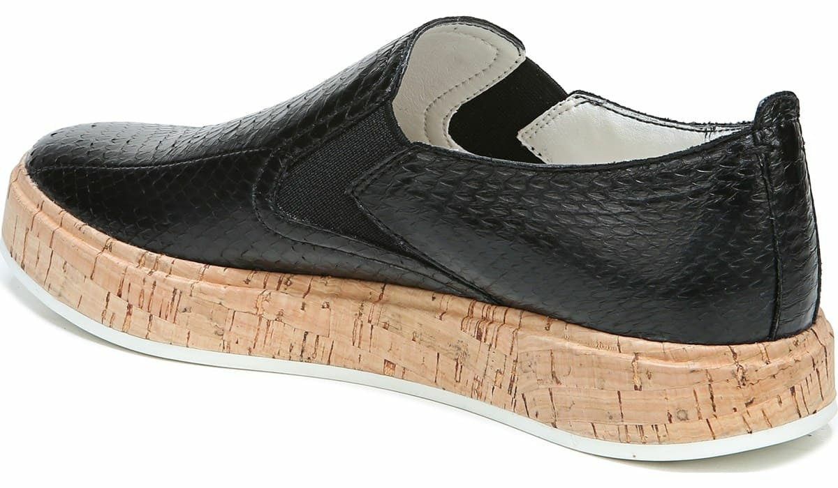 Franco Sarto Daine 2 Slip On Sneaker Black Snake Leather