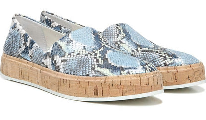 Franco Sarto Sarto Derek Slip On Airy Blue Snake Leather