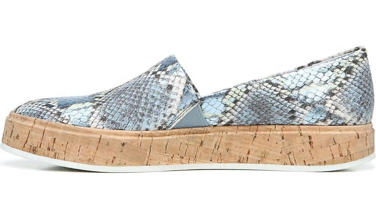 Franco Sarto Sarto Derek Slip On Airy Blue Snake Leather
