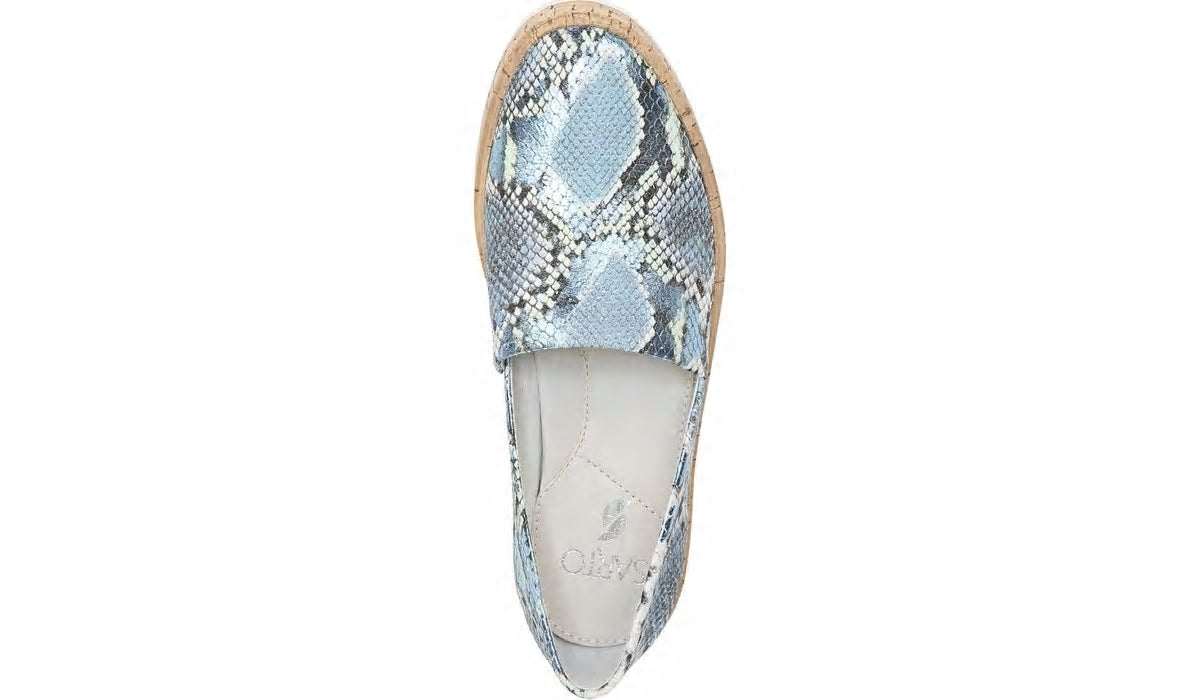 Franco Sarto Sarto Derek Slip On Airy Blue Snake Leather