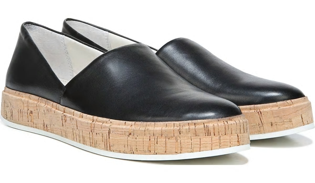 Franco Sarto Sarto Derek Slip On Black Leather