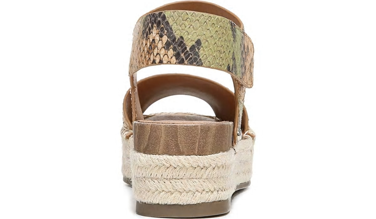 Franco Sarto Sarto Oak Espadrille Sandal Beige Multi Snake Leather