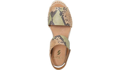 Franco Sarto Sarto Oak Espadrille Sandal Beige Multi Snake Leather