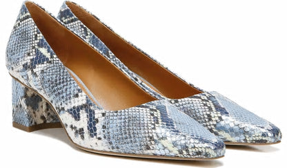 Franco Sarto Sarto Regal Pump Airy Blue Snake Leather