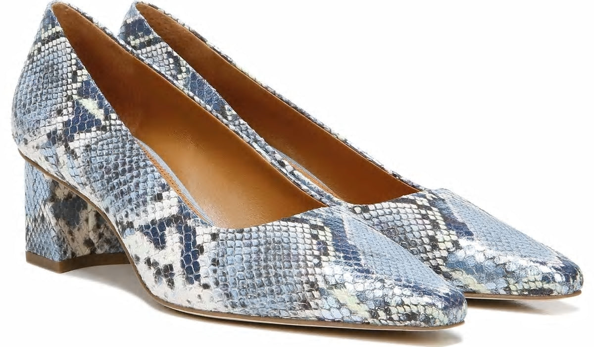 Franco Sarto Sarto Regal Pump Airy Blue Snake Leather