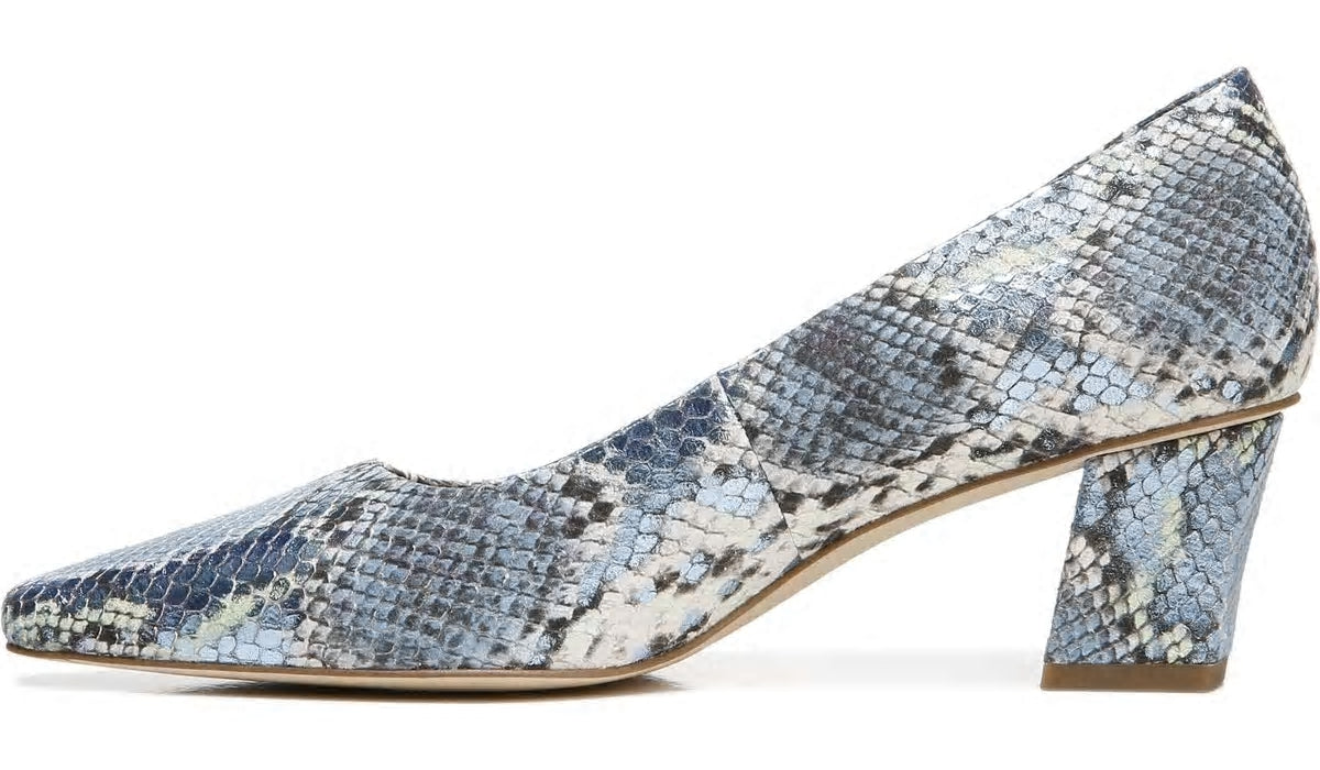 Franco Sarto Sarto Regal Pump Airy Blue Snake Leather
