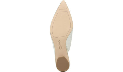 Franco Sarto Sarto Visa 2 Mule White Snake Leather