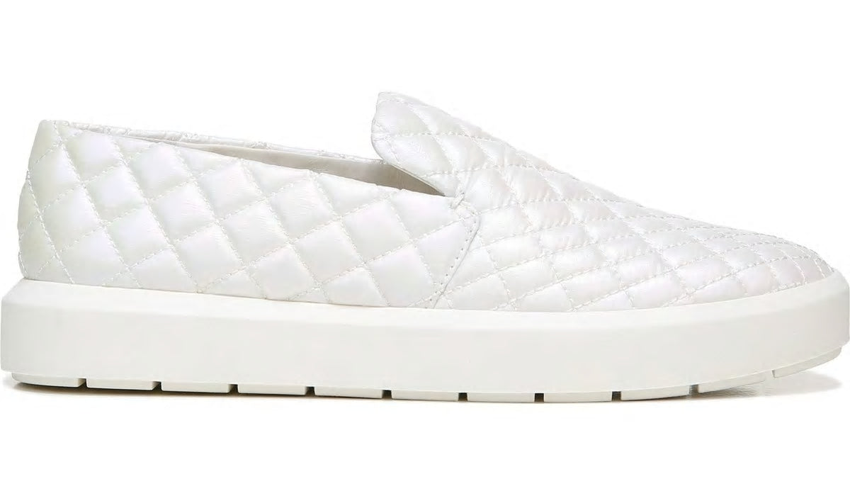 Franco Sarto Sarto Prato 3 Slip On Platform Sneaker Pearl Leather