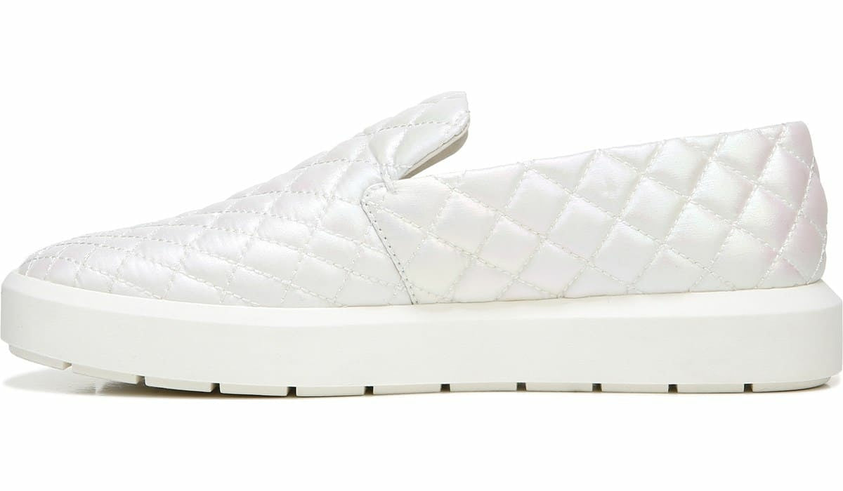 Franco Sarto Sarto Prato 3 Slip On Platform Sneaker Pearl Leather