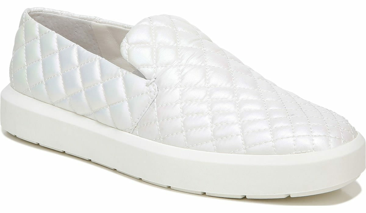 Franco Sarto Sarto Prato 3 Slip On Platform Sneaker Pearl Leather