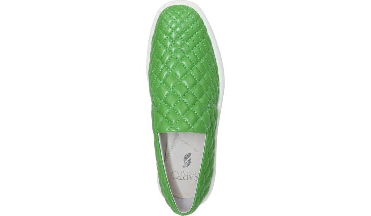 Franco Sarto Sarto Prato 3 Slip On Platform Sneaker Acid Green Leather