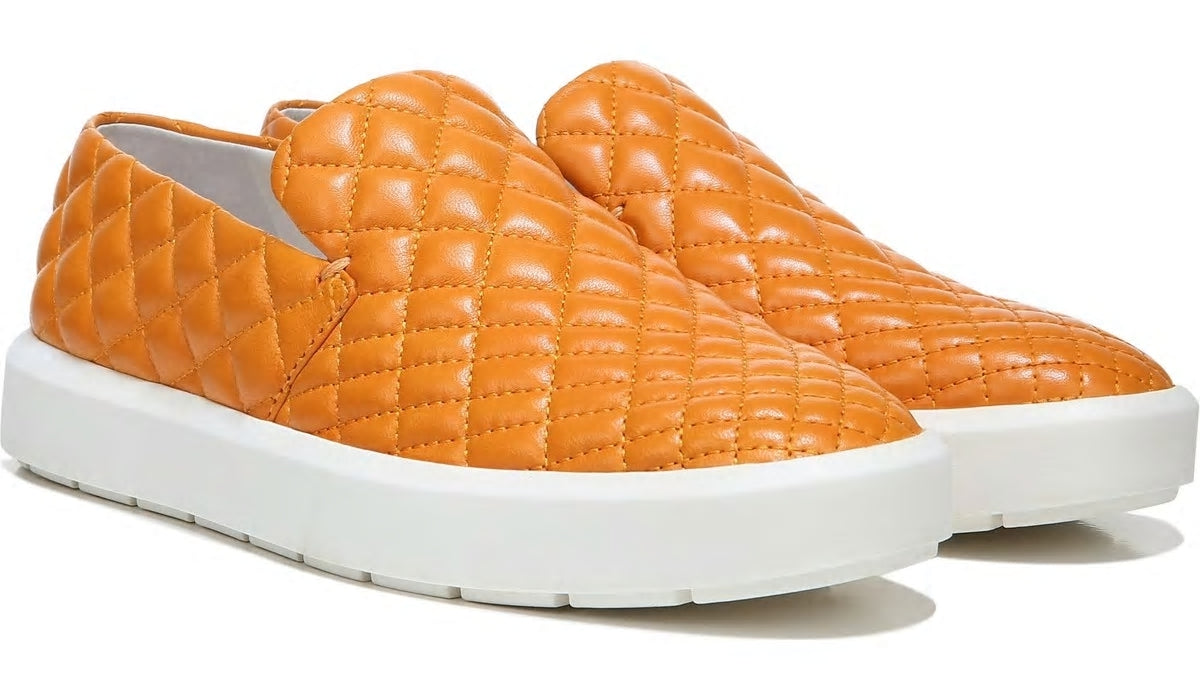 Franco Sarto Sarto Prato 3 Slip On Platform Sneaker Orange Leather